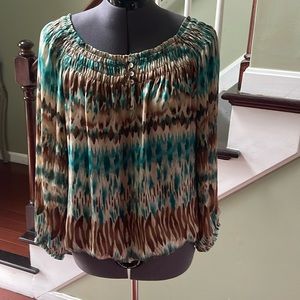 Signature by Larry Levine Long Sleeve Blouse